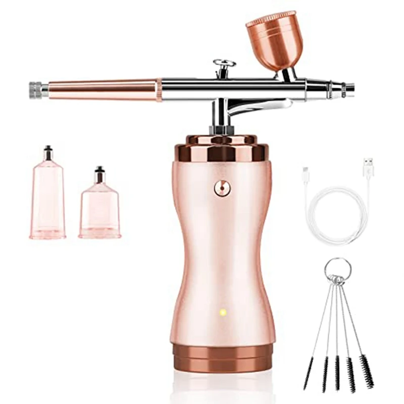 Aluminium Alloy Airbrush Cordless Airbrush With Compressor For Doodle Painting,Mini Airbrush With 0.3Mm Nozzle