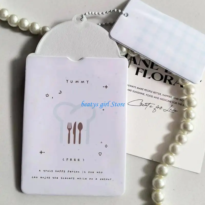 

C7AB 3Inch Photo Card Holder Photocard Holder Protective Sleeves with Pendant