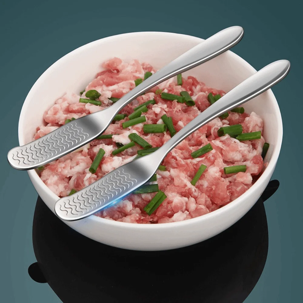 

316 Stainless Steel Dumpling Spoon Rust-Proof Multi-functional Filling Scoop Ergonomic Professional Wonton Dumpling Spoon