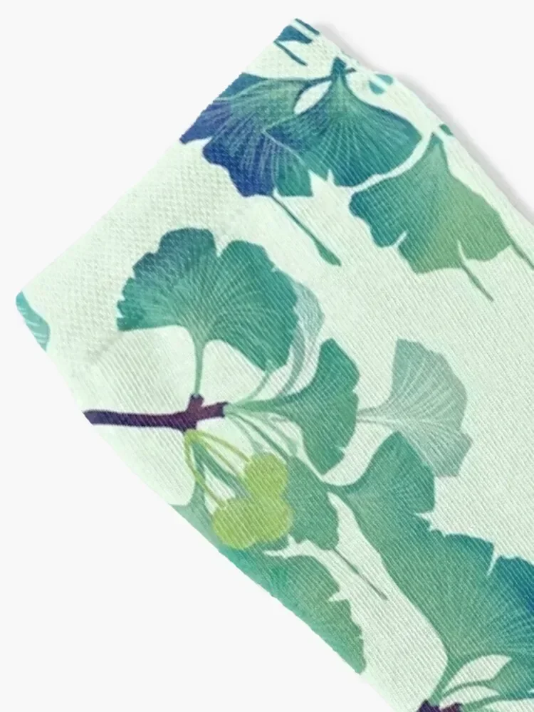 جوارب O Ginkgo (باللون الأخضر) رائعة للأطفال هدية عيد الميلاد الفاخرة للرجال والنساء #2