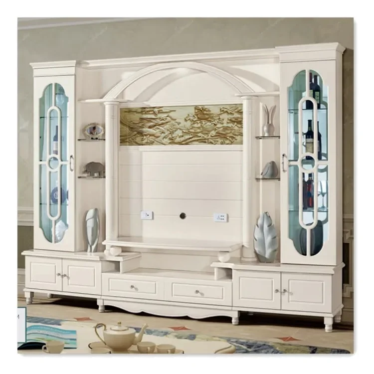 

Modern hot sale tv stand furniture living room wooden wall tv cabinet design