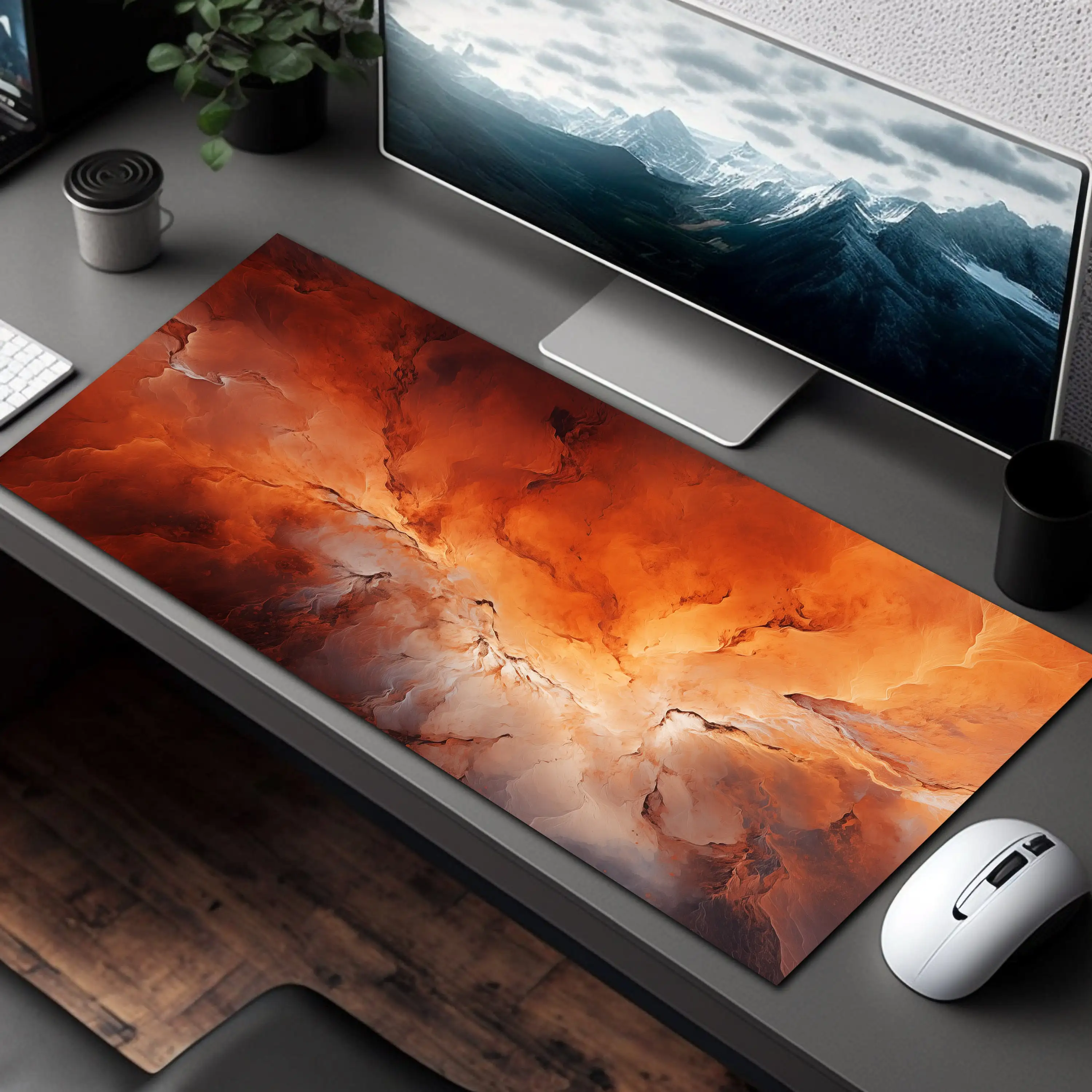 

Mars Surface Art Desk Mat, Suitable for Home Office, XXL Minimalist Office Decoration Mat, The Perfect Gift for Her and Him.