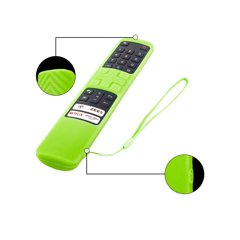 Silicone Case Use For TCL RC901V Remote Control Protective Cover Skin Anti-slip Silicone Remote Cover