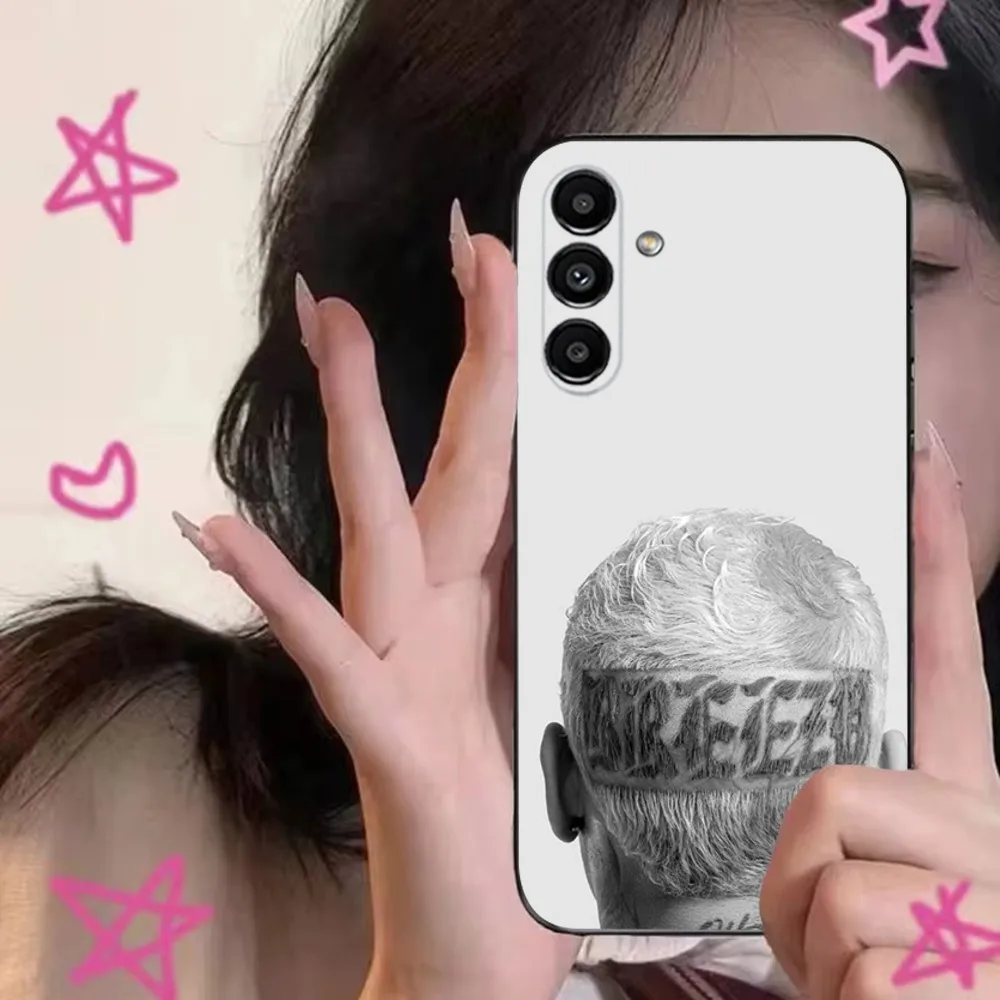Chris Brown Rapper B-Breezy Phone Case For Samsung S24,S21,S22,S23,S30,Ultra,S20,Plus,Fe,Lite,Note,10,9,5G Black Soft Cover