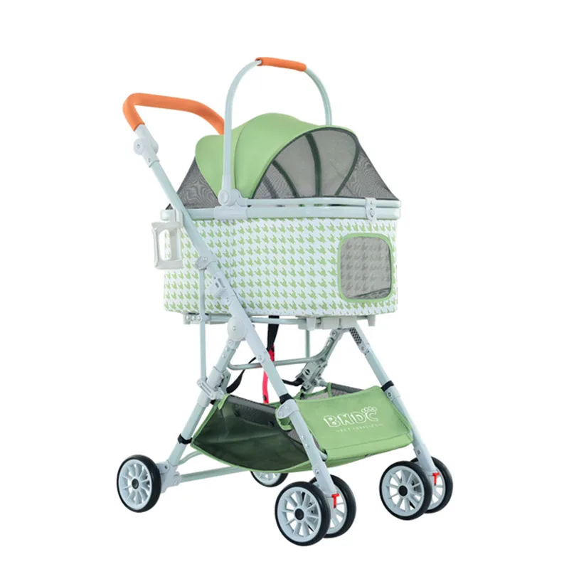 

Portable Pet Stroller Suitable for Travel Washable Pet Stroller Cat and Dog Stroller Lightweight and Foldable Pet Cart
