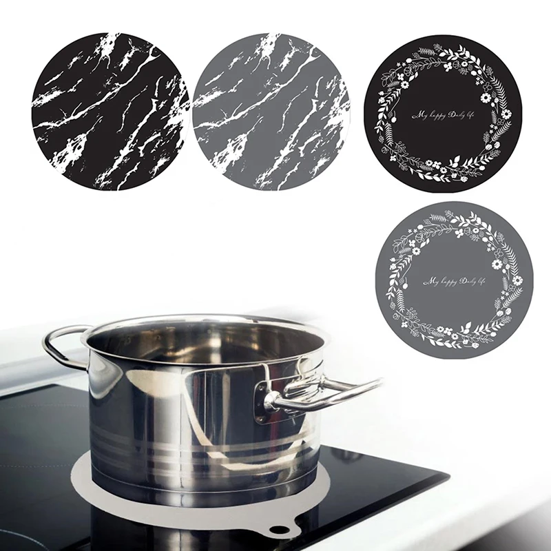 Stove Mat Pad Fiberglass Induction Cooktops Magnetic Non-slip Silicone Scratch Protector Heat Resistance For Induction Cooker