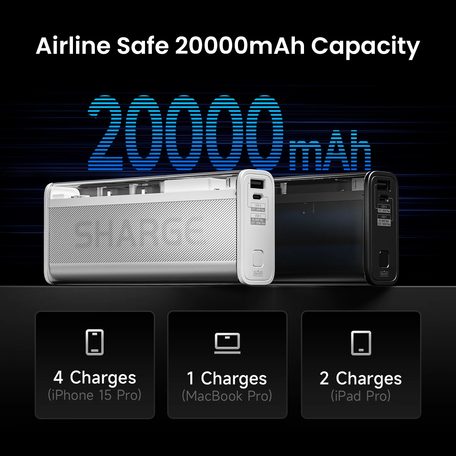 SHARGEEK 140 Power Bank 20000mAh 140W Portable Charger SHARGEEK 140 Power Bank 20000mAh 140W Portable Charger