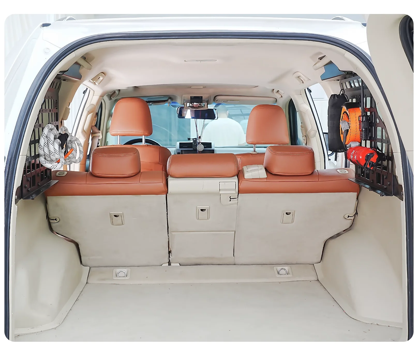 

Upgrade Rear Trunk Organizers Side Window Panel CGZ Modular Racks Fit for Toyota Land Cruiser Prado J150 2010-2022