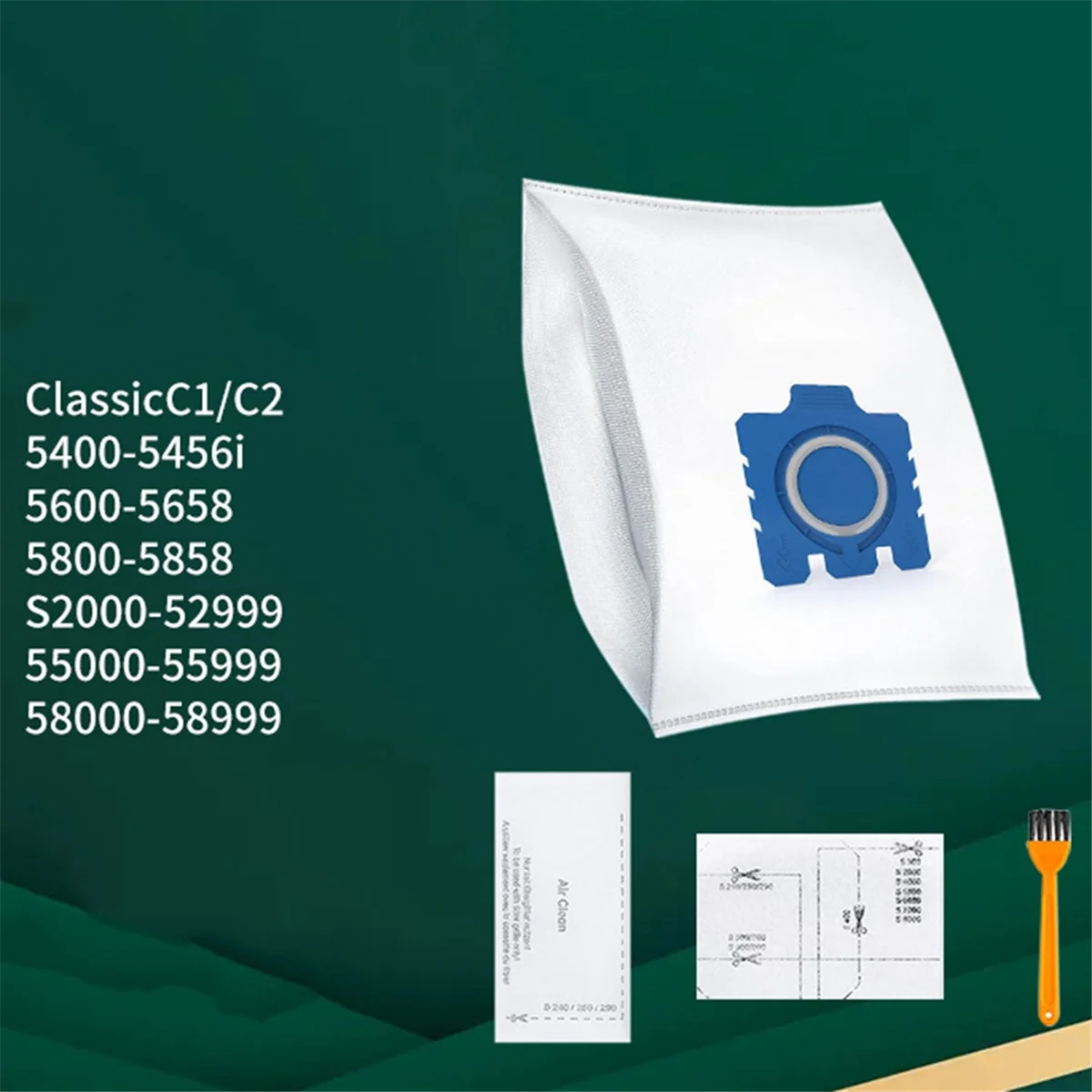 18 pçs sacos de aspirador de pó para miele gn canister sacos clássico c1 completo c1 c2 c3 s227 s240 s270 peça reposição