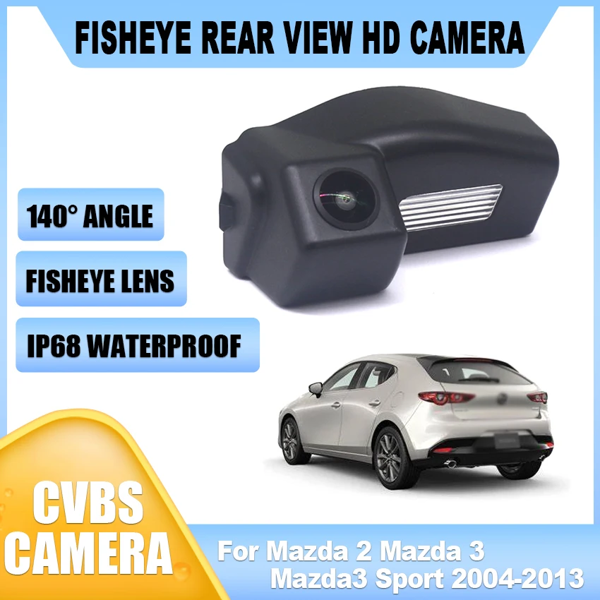 

CCD Full HD 1080x720P Special Vehicle Rear View Camera For Mazda 2 For Mazda 3 For Mazda3 Sport 2004-2013 Car quality RCA