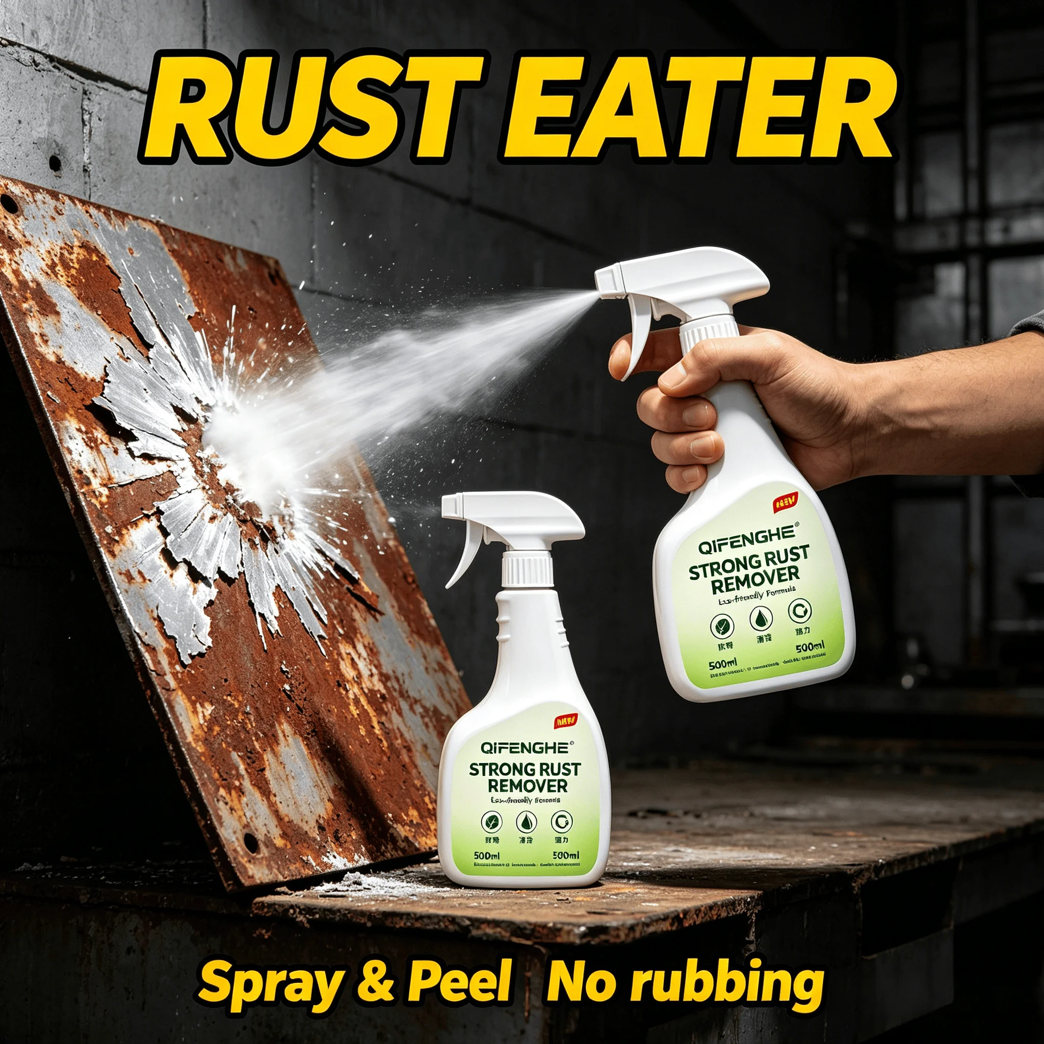 

500ml Rust Remover - Removes Rust & Dirt, Anti-rust, Safe on All Metals.
