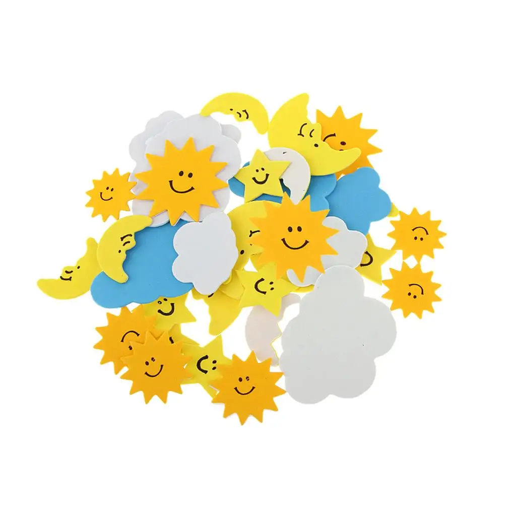 

Упаковка из 30 наклеек со смешанными облаками для детей, детское украшение, ремесло своими руками