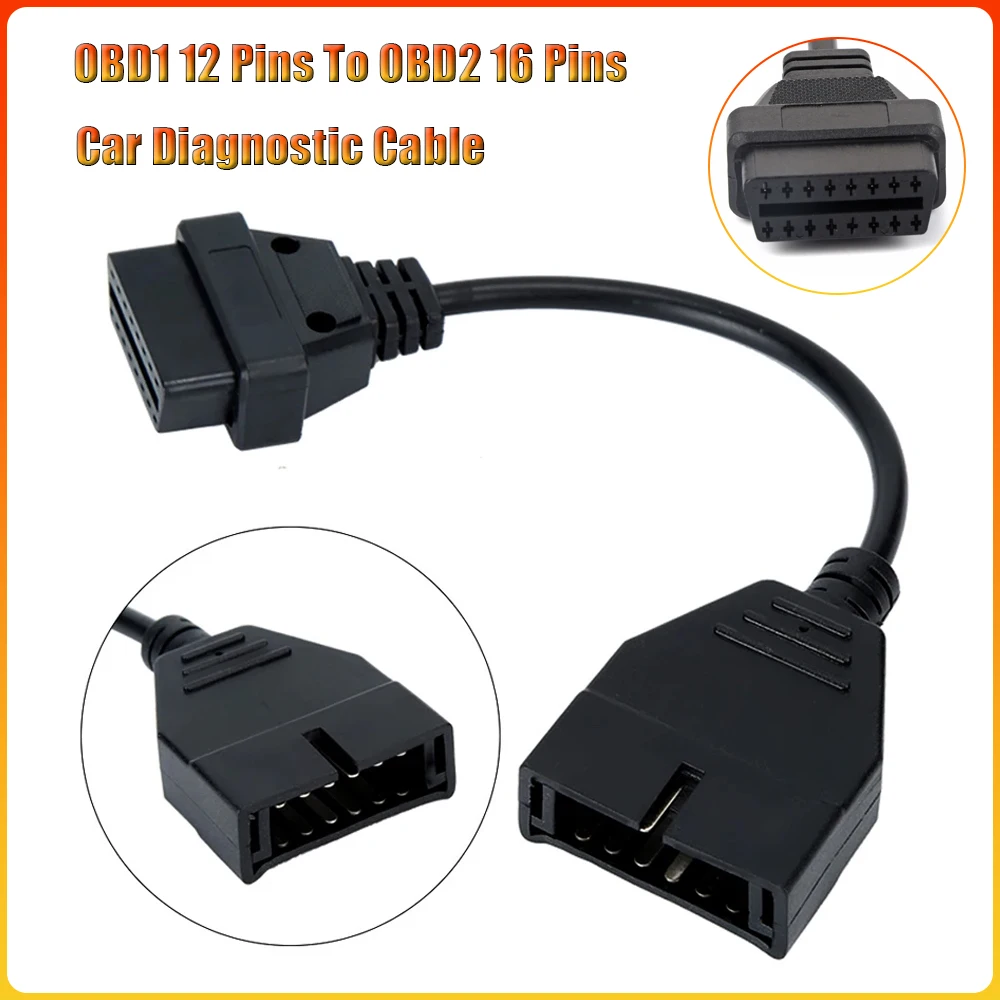 

OBD1 12-контактный к OBD2 16-контактный универсальный автомобильный диагностический кабель OBD-адаптер для GM Автомобильный OBD-адаптер Кабель Автомобили Аксессуары