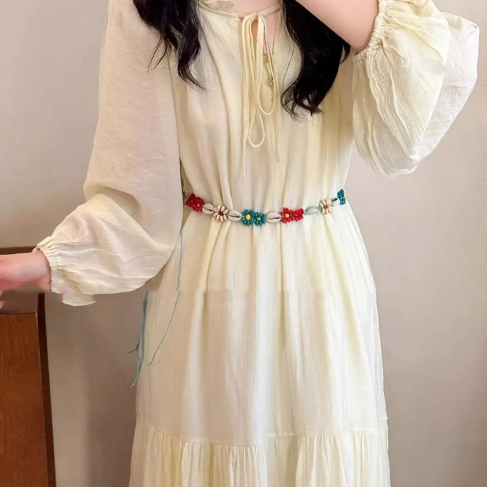 

Woven Bohemia Hair Band Hair Accessories Jeans Decor Dress Waist Chain Korean Style Trouser Decoration