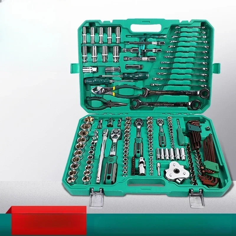 

Upgrade 161-piece Auto Repair Kit Chrome Vanadium Steel Auto Insurance Home Repair On-board Support For Auto Mechanics