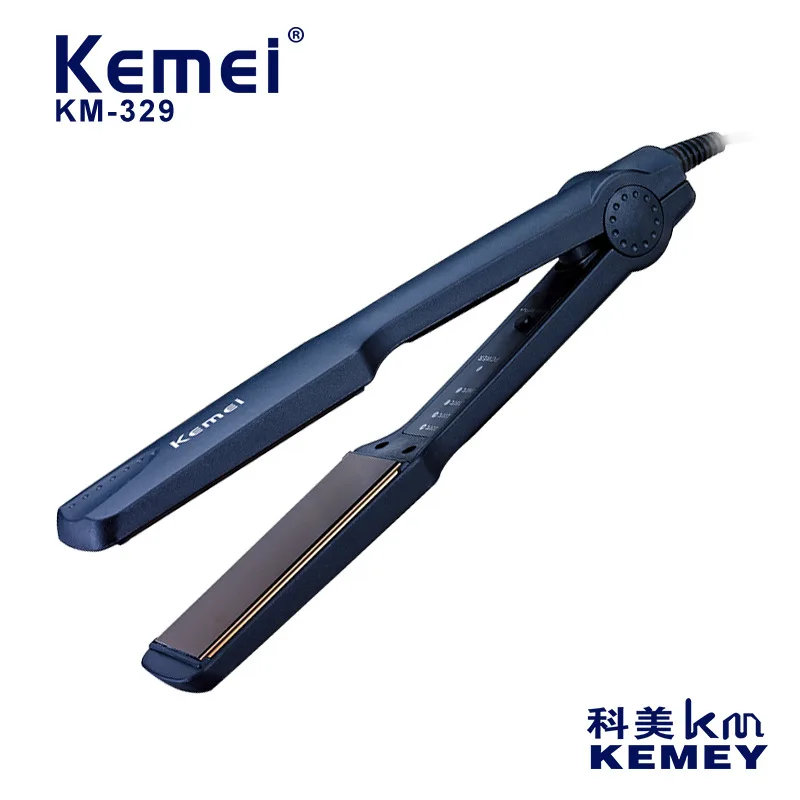 

Kemei Electric Hair Straightener And Curling Iron KM-329 High-Quality Hair Iron For Girls