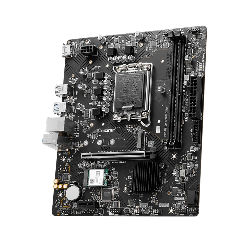 اللوحة الأم MSI PRO H610M-S WIFI DDR4 - LGA1700 لـ Intel 12/13/14th Gen، Dual-Channel DDR4، PCIe 4.0، WiFi 6 #3