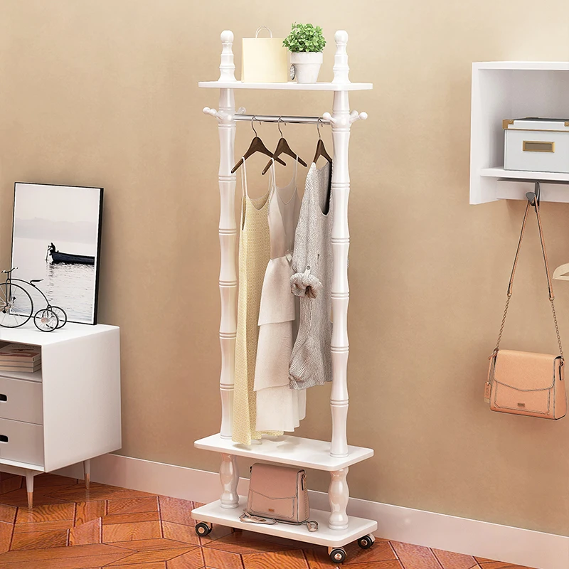 

Hanger floor bedroom Internet celebrity small indoor modern simple home hanger room solid wood coat rack simple