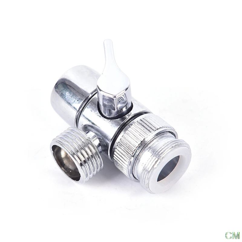 

Brass 3-way Diverter Valve Faucet Connector Adapter Three Head Function Switch