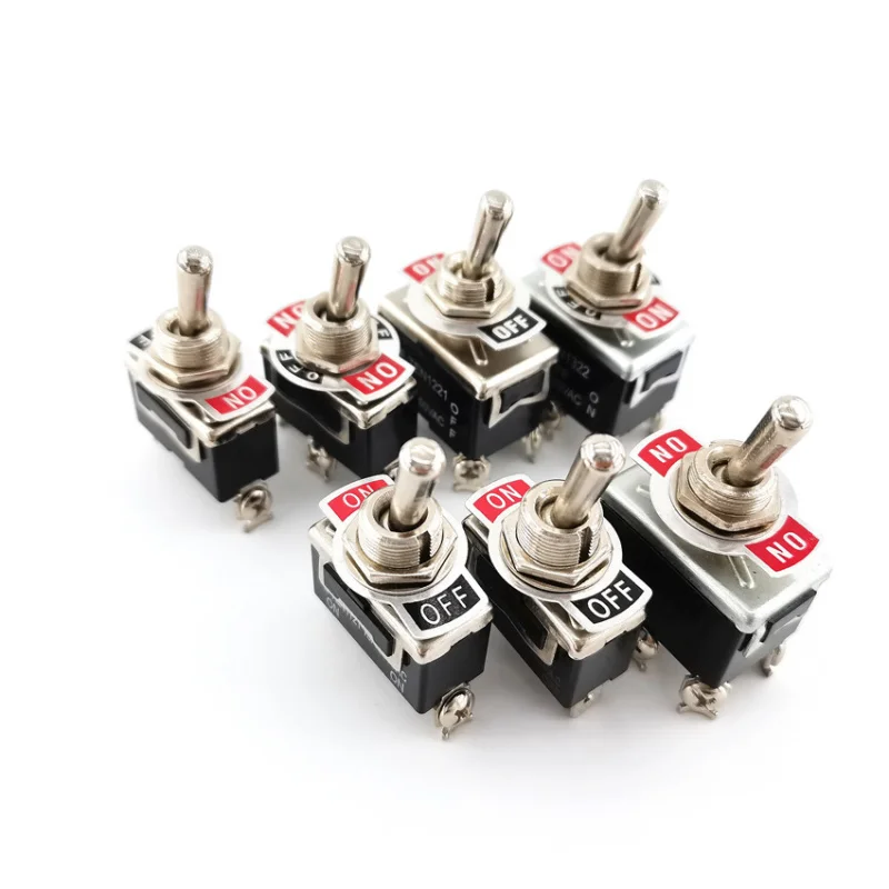

12 мм 15 А 250 В переменного тока Mini SPST тумблер E-TEN1021 1121 1122 1221 1321 1322 2 3 рычажный переключатель для электроники
