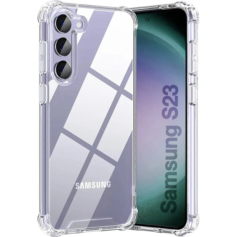 For Samsung Galaxy A55 A15 A25 A54 A53 A52 A14 A13 A23 A24 A72 A73 A33 A34 A35 A04 A05 Hybrid Shockproof Clear Hard Case