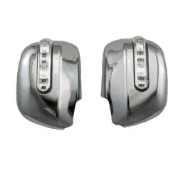 1998 1999 2000 2001 2002 2003 For Highlander kluger Alphard Previa Novel style ABS Chrome plated door mirror covers with Le'd