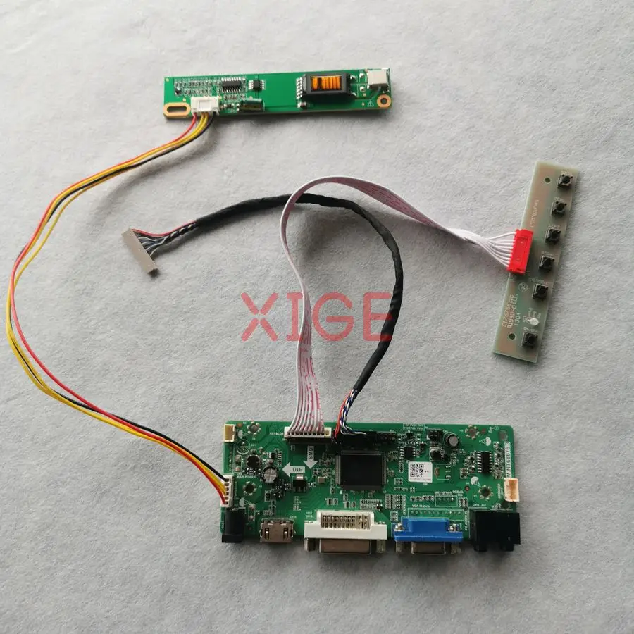 

LCD Screen Drive Controller Board Fit LP133X5 TX34D62VC1CAC LP133X3 LP133X4 1024*768 1-CCFL 1024x768 LVDS-20Pin HDMI+DVI+VGA Kit
