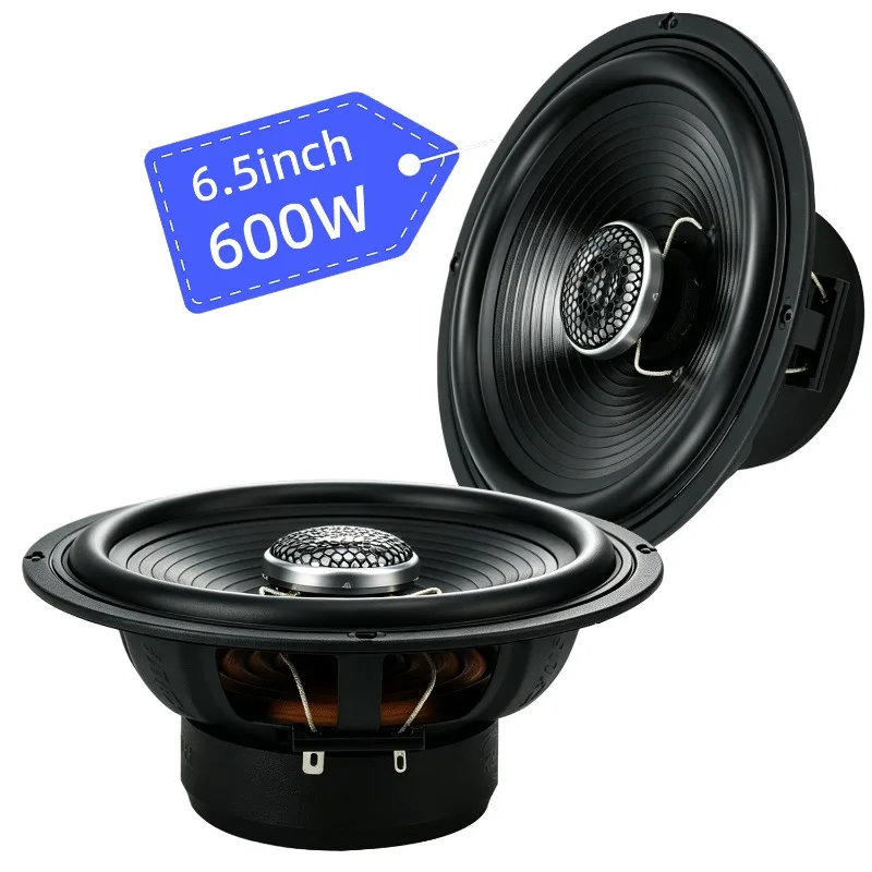 2pcs 6.5 Inch Car Subwoofer 600W Stereo Mid Bass Hifi Car Coaxial Speakers For Motorhome Campground Car Audio Modification
