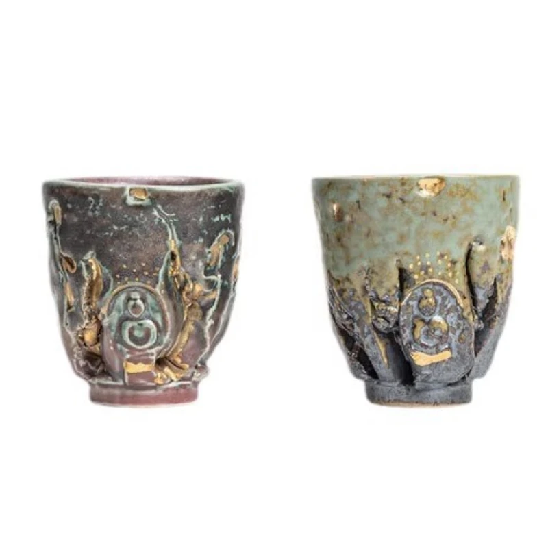

High-end retro teacup souvenir handmade Mogao Grottoes
