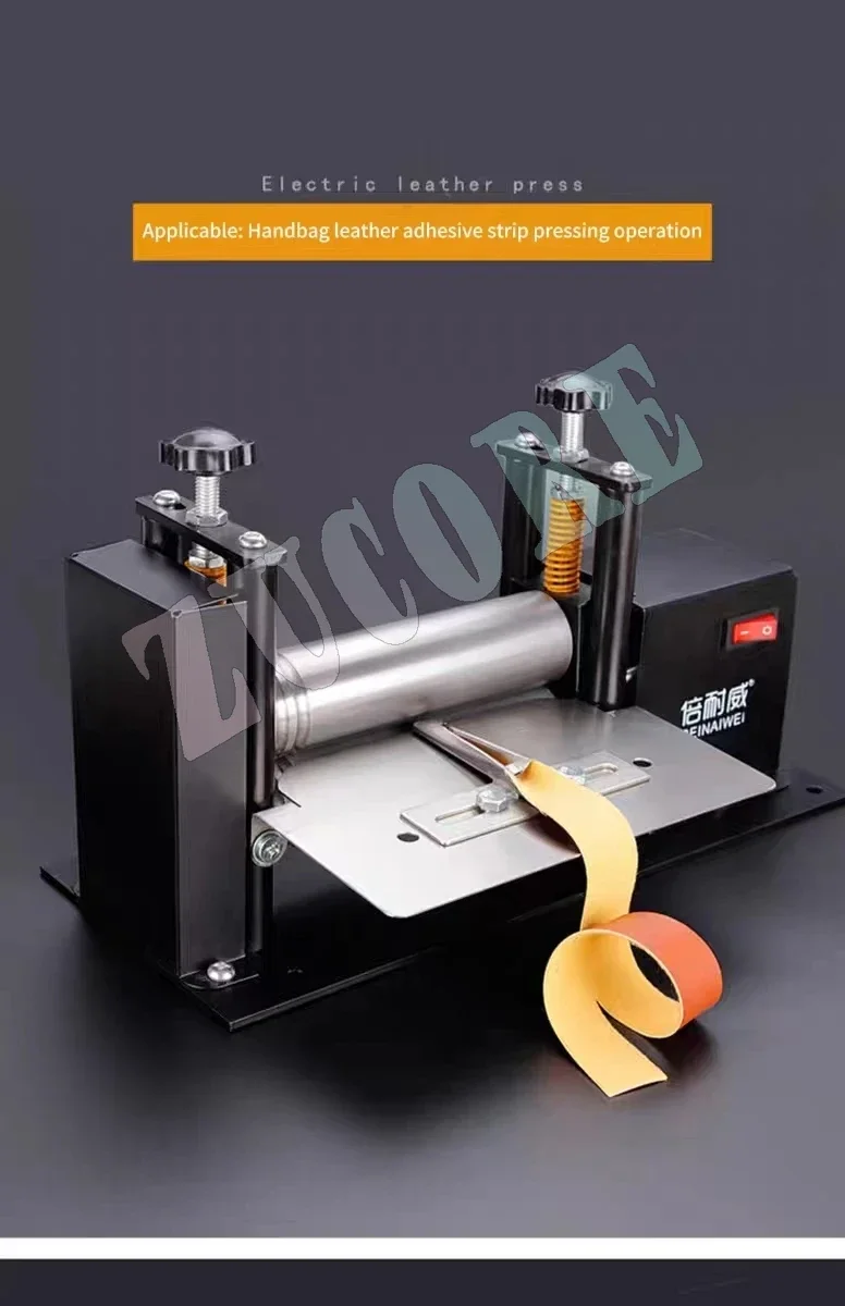 

Electric Small Leather Stripping Machine Hand Shake Glue Drum Machine Pulling and Pressing Leather Bonding Tools