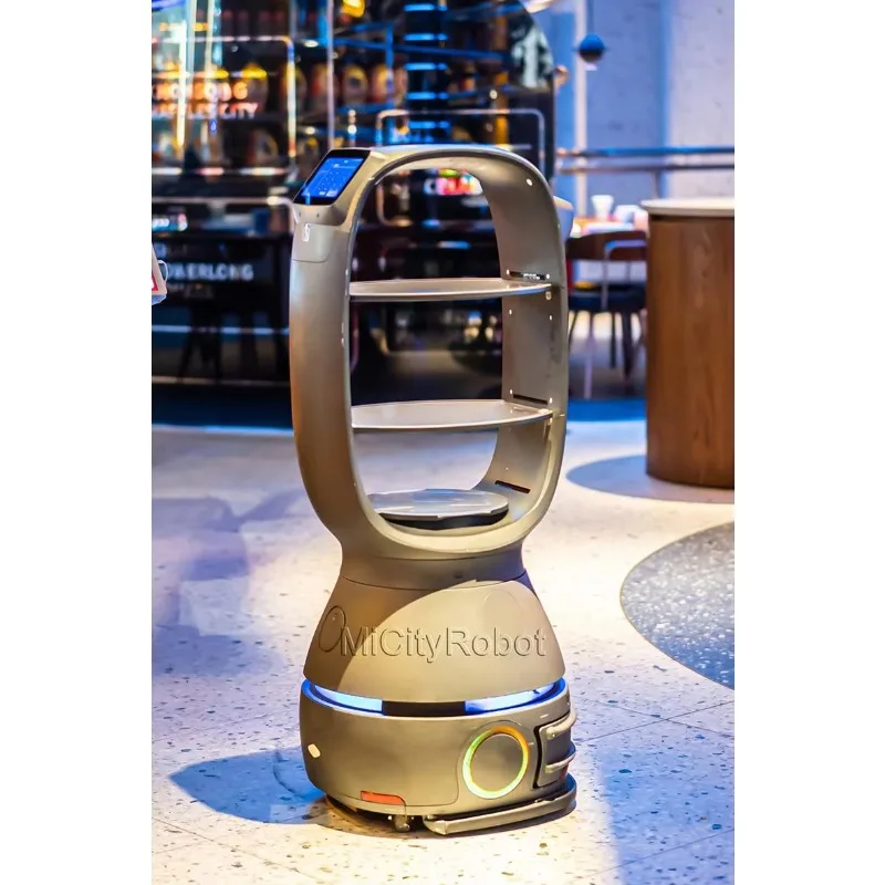 Catering Hotel Serving Food Waiter Human Restaurant Service Delivery Humanoid Intelligent Robot for Sale - Image 6