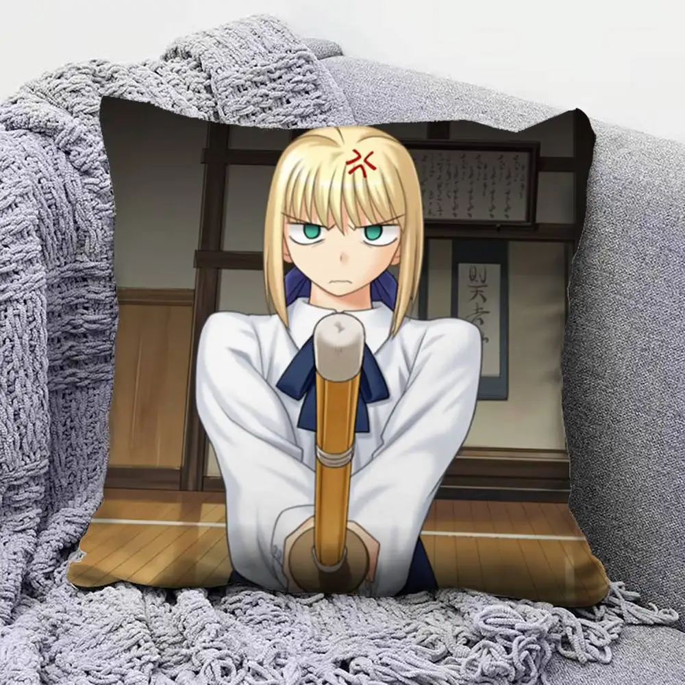 Artoria Pendragon Saber Fate Fgo FSN Home Sofa Cushion Covers and Aecorative Custom Pillow Covers
