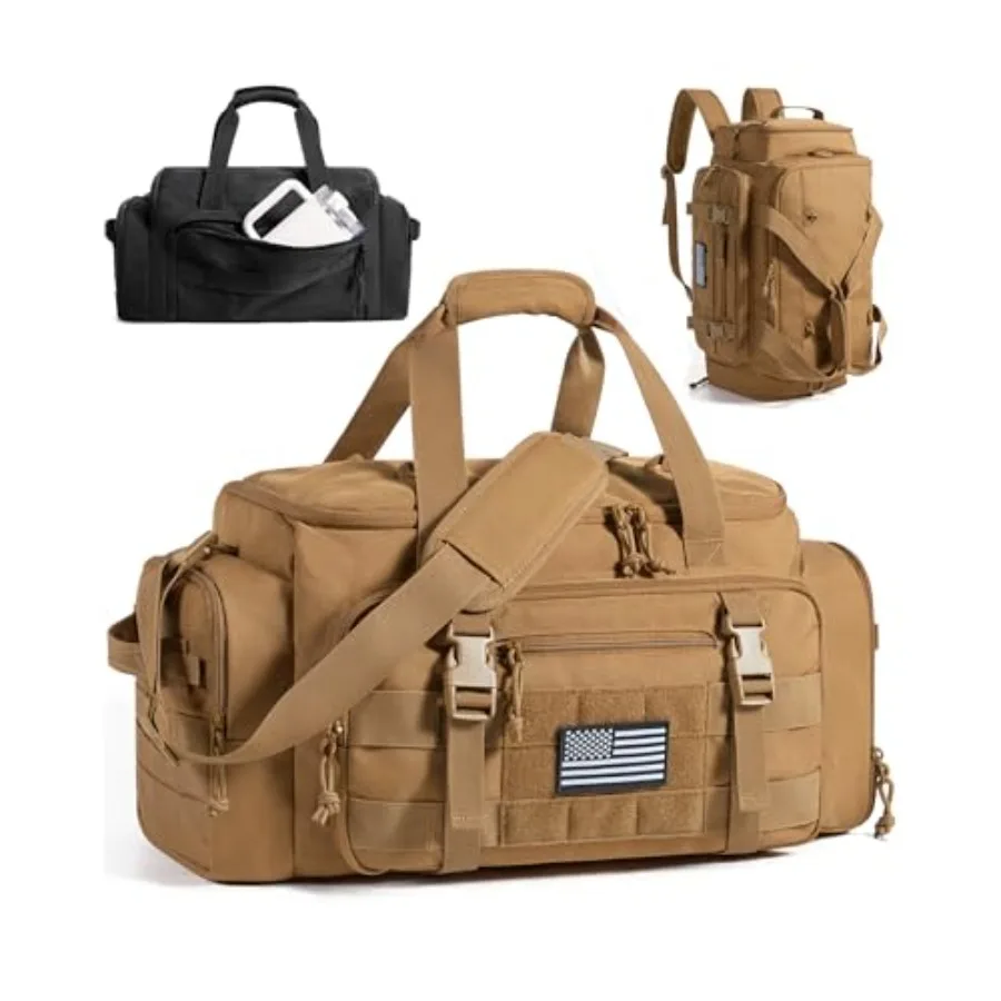 4-IN-1 Gym Bag for Women Men TSA Lightweight Duffle Bag for Travel with Shoe Compartment and Wet Pocket 22L/30L/38L Tactical Ba