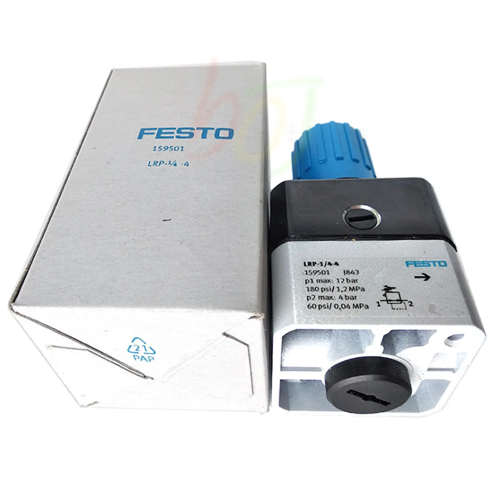 Imagem -02 - Festo Regulador de Pressão de Precisão Lrp1 44 159501 Novo na Caixa 1pc