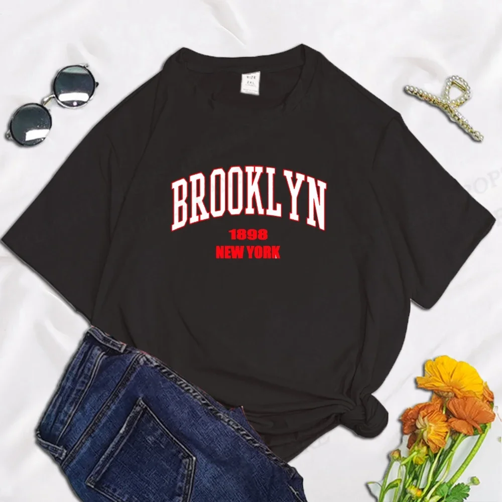 Brooklyn T Shirt Men Fashion T-shirts Cotton Tshirt Kids Hip Hop Tops Tee Letter Print Tshirt Women Tops Boy Tees Summer Clothes