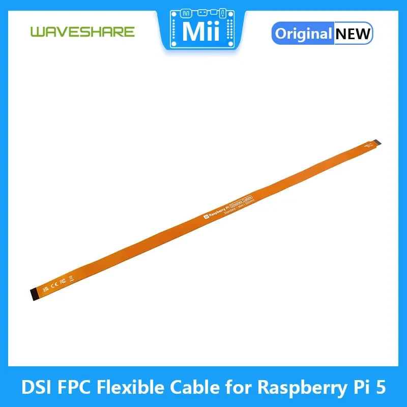 Official Raspberry Pi DSI FPC Flexible Cable for Raspberry Pi 5, 22Pin To 15Pin, Options For 200 / 500mm, Suitable For DSI