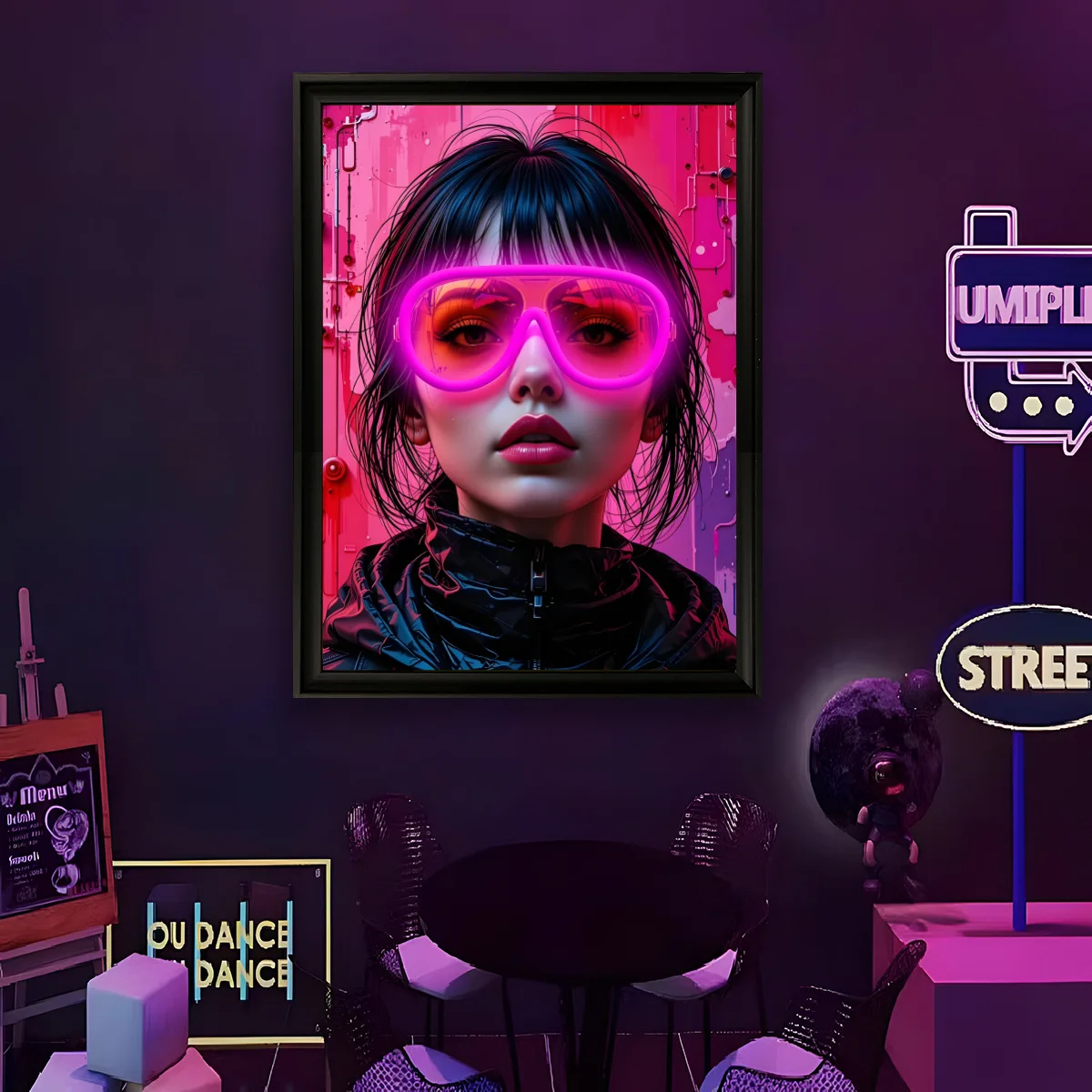 

Funny Wall Painting Art Posters USB Powered LED Neon Light Music Studio Bar Party Gaming Room Bedroom Home Decoration Gift