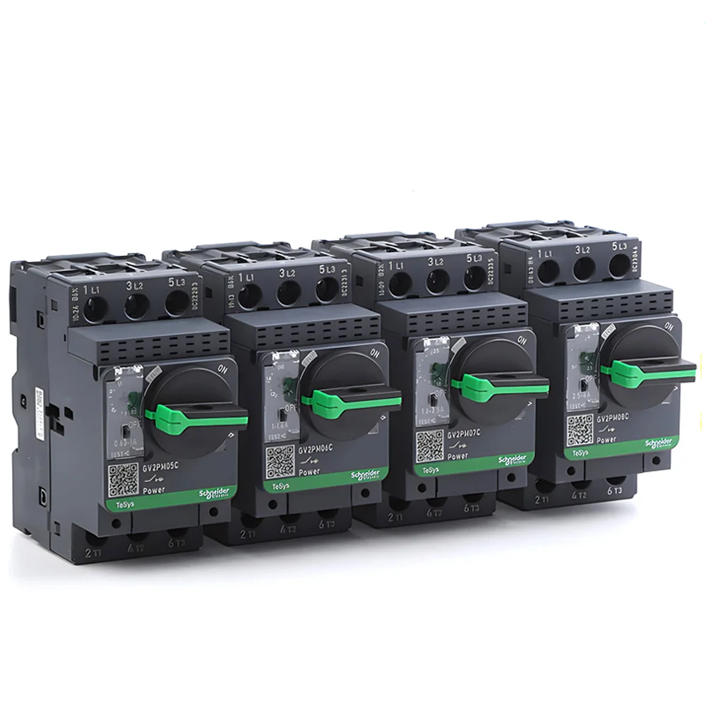 

Оригинальный Schneider Electric GV2 TeSys Deca GV2-PM16C Защита автоматического выключателя магнитного двигателя GV2PM16C 9-14A 3P Тип ручки черного цвета