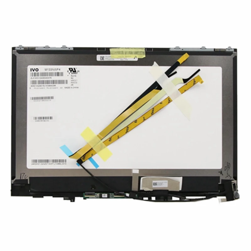 Imagem -02 - Fhd Display Lcd para Lenovo Yoga C63013 M133nwf4 Lcd Touch Screen Digitalizador Assembly com Moldura 13.3