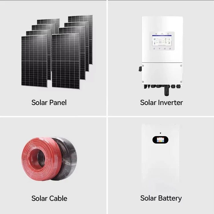 Dawnice Complete Photovoltaic System Solar Kits 10Kw 20Kw 30Kw Roof Mounting Hybrid Solar Energy Storage System for Home