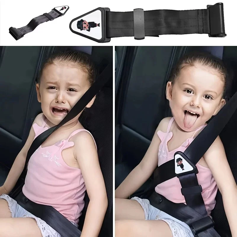 1-6pcs Car Child Safety Belt, Prevents Movement, Adjustable Fastener, Safe and Comfortable, Anti-Neck-Strangling Seat