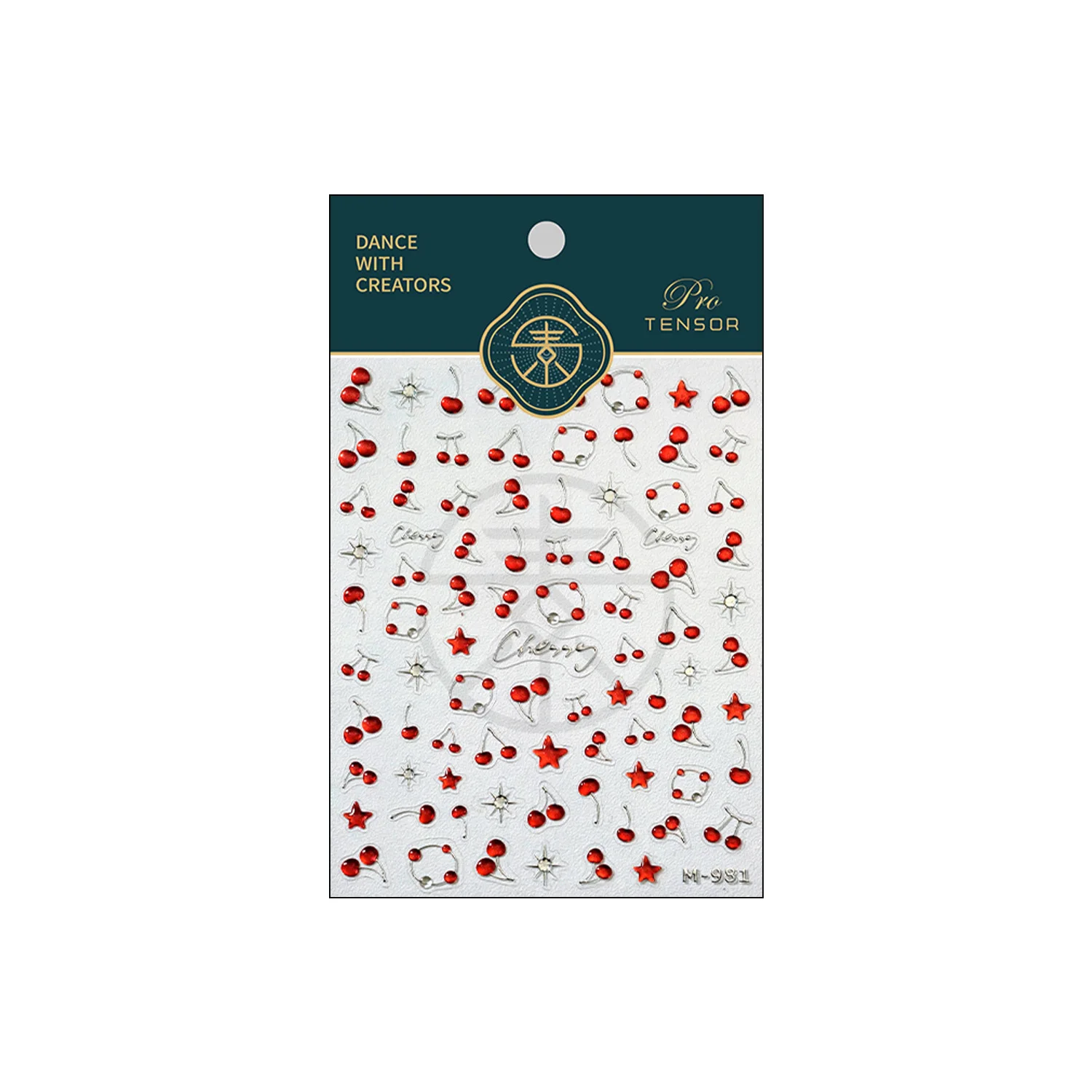 5d bronzant gelée cerise étoile Nail Art autocollant mignon simple Double cerise auto-adhésif autocollants pour ongles bricolage été ongles pièces