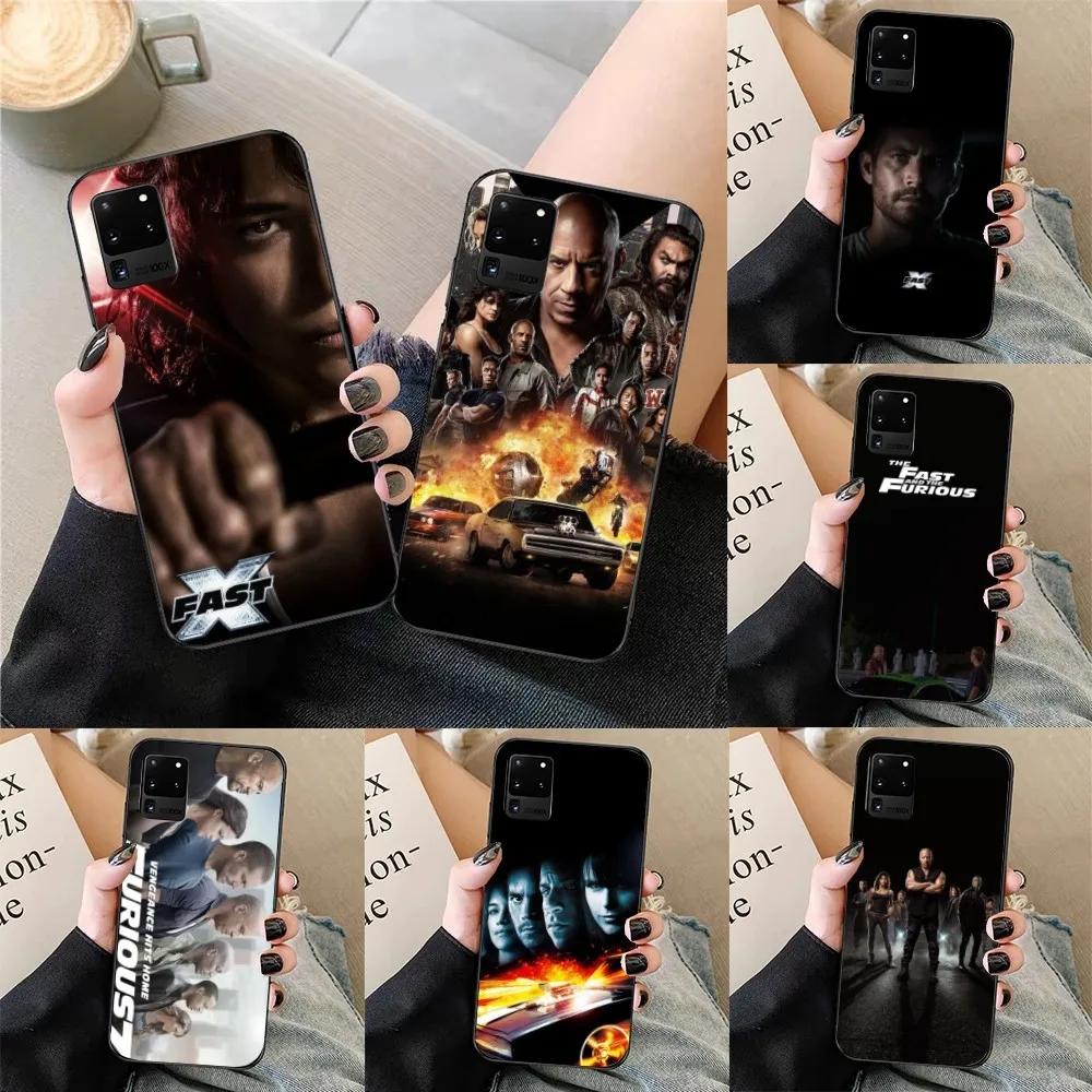 Fast Furious Mobile Cell Phone Case for Samsung Galaxy S23 S22 S21 S10 S9 S8 Plus Ultra Black Soft Phone Cover Funda