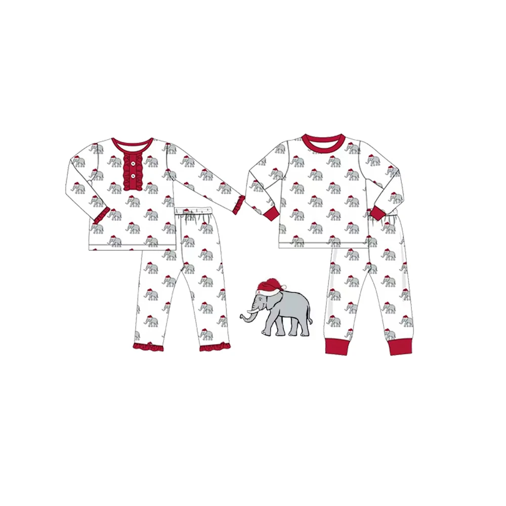 New family Christmas pajamas outfits school uniforms team sleepwear girls clothes boys pajamas sets