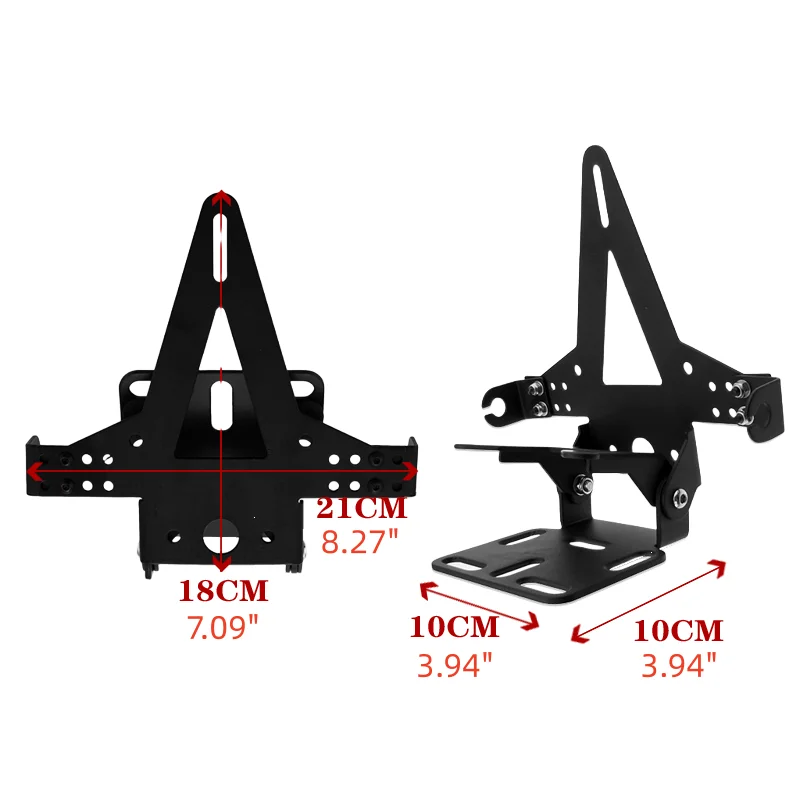 دراجة نارية الخلفية لوحة الترخيص حامل الذيل مرتب الطين قوس لياماها هوندا كاواساكي #4