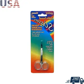 雙彎剪刀 專業3.5吋精密切割工具 縫紉工藝刺繡剪刀 銀色 8 best sales 裁縫 - №5