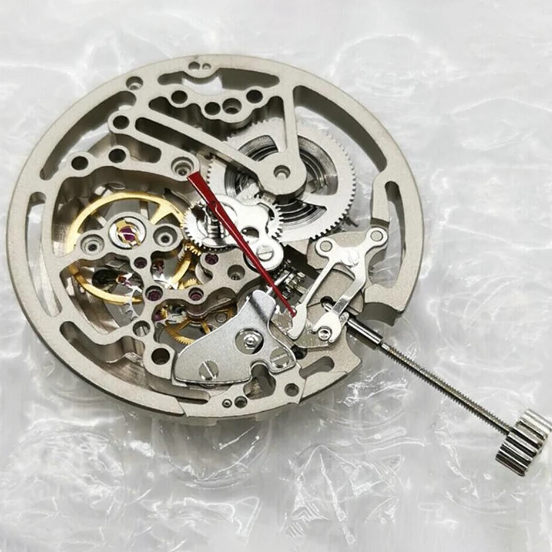 Hollow Mechanical Automatic Skeleton Watch Movement Replacement for TY2809 Watch Repair Tool Parts