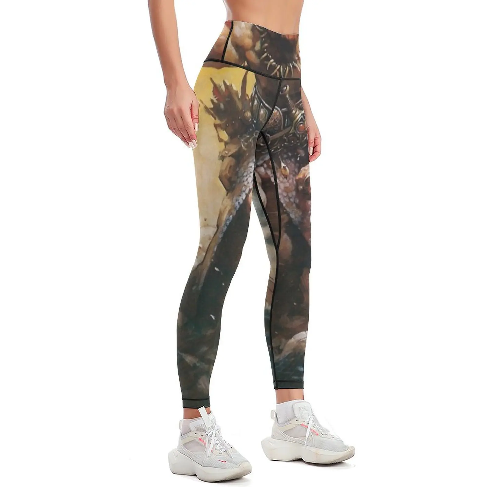 Album Flirtin&x27; With Disaster by Molly Hatchet Classic Leggings sport pants high waist Womens Leggings