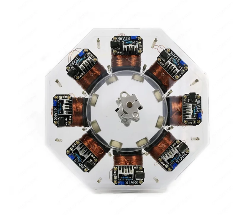 

Высокомощный бесщеточный дисковый двигатель, также известный как большой двигатель Бедини или двигатель псевдо-бесконечного движения.