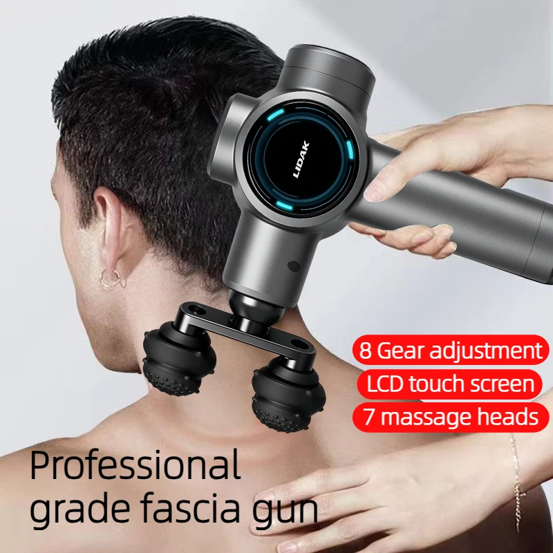 

Professional fitness electric fascia gun,multi functional muscle relaxation and massage device with intelligent adjustment,